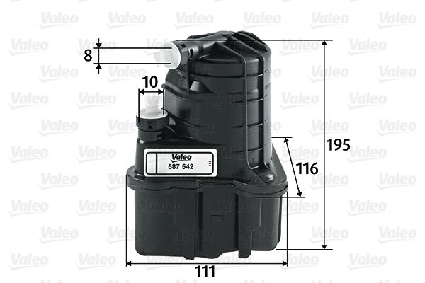 VALEO 587542 Yakıt Sistemi Yakıt Filtresi - RENAULT MODUS / GRAND MODUS (F/JP0_) uyumlu