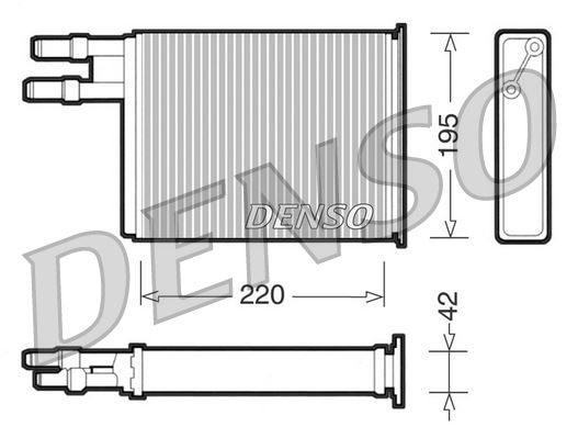 DENSO DRR09031 İklimlendirme Sistemi İç Mekan Isı Değiştirici - PEUGEOT BOXER Minibüs/Otobüs (230P) uyumlu