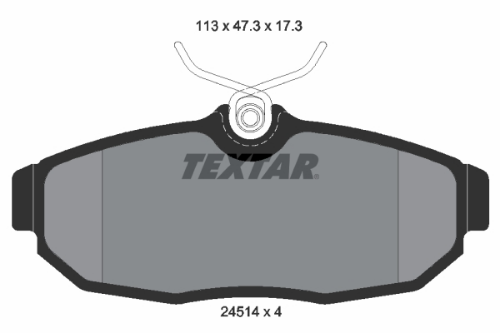 TEXTAR 2451401 Fren Sistemleri Fren Balatası - FORD USA MUSTANG Coupe uyumlu