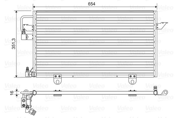 VALEO 822602 İklimlendirme Sistemi Klima Radyatörü - AUDI 80 B4 Sedan (8C2) uyumlu