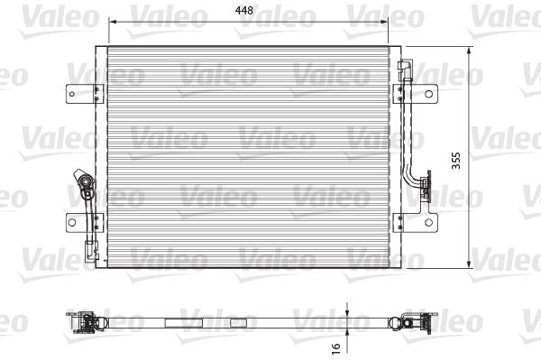 VALEO 818066 İklimlendirme Sistemi Klima Radyatörü - FIAT STRADA Pick-up (178_, 278_) uyumlu