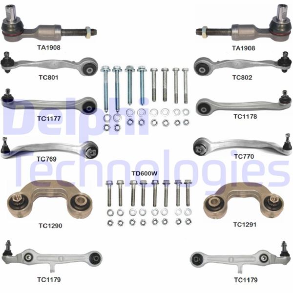 DELPHI TC1500KIT Süspansiyon Sistemi Bugi Kolu - AUDI A4 B6 (8E2) uyumlu