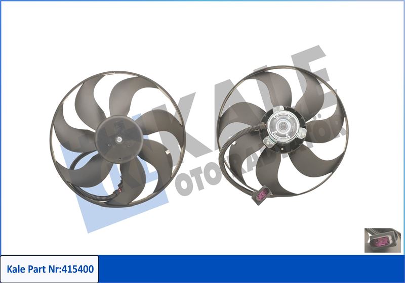 KALE OTO RADYATÖR 415400 Soğutma Sistemi Fan - VW POLO III (6N1) uyumlu