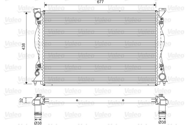 VALEO 701580 Soğutma Sistemi Su Soğutucu & Parçaları - AUDI A6 C6 (4F2) uyumlu