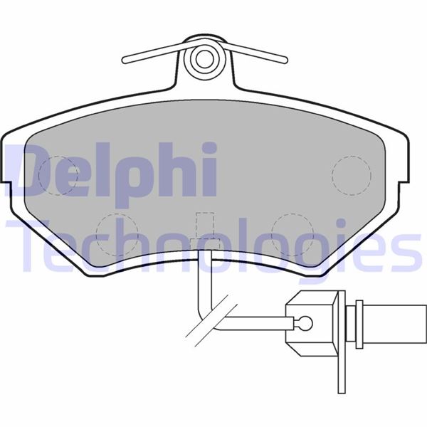 DELPHI LP1631 Fren Sistemleri Fren Balatası - VW PASSAT B3/B4 Variant (3A5, 35I) uyumlu