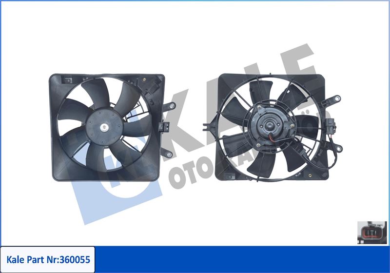 KALE OTO RADYATÖR 360055 Soğutma Sistemi Fan - HONDA JAZZ II (GD_, GE3, GE2) uyumlu