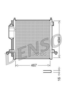 DENSO DCN45001 İklimlendirme Sistemi Klima Radyatörü - MITSUBISHI L200 / TRITON (KA_T, KB_T) uyumlu