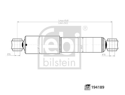 FEBI BILSTEIN 194189 Süspansiyon Sistemi Amortisör - ISUZU D-MAX I (TFR, TFS) uyumlu