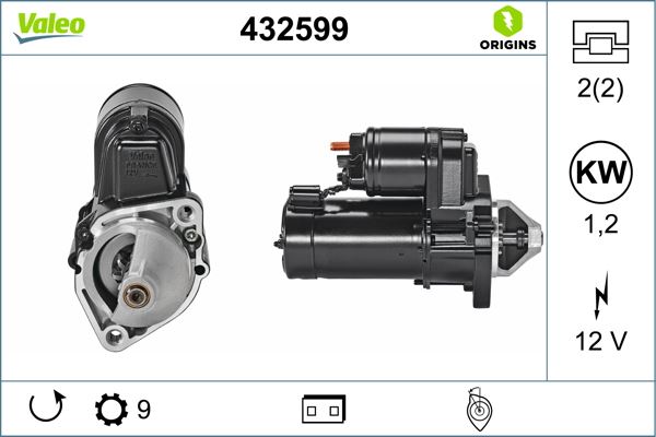 VALEO 432599 Elektrik Sistemi Marş Motoru - MOTO GUZZI V 35 uyumlu