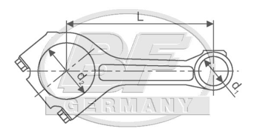 BF 20060390601 Motor Piston Kolu - MERCEDES-BENZ ZETROS uyumlu