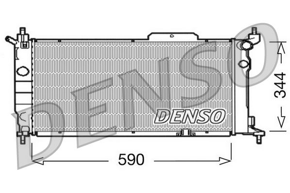 DENSO DRM20013 Soğutma Sistemi Su Soğutucu & Parçaları - OPEL ASTRA F Sedan (T92) uyumlu