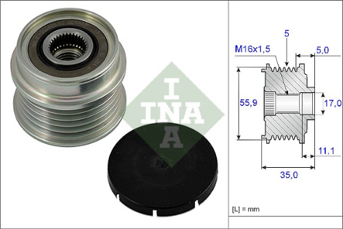 Schaeffler INA 535 0005 10 Elektrik Sistemi Alternatör - AUDI A4 B5 (8D2) uyumlu
