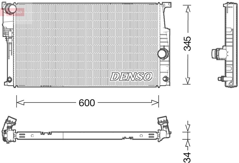 DENSO DRM05004 Soğutma Sistemi Su Soğutucu & Parçaları - BMW 1 (F20) uyumlu