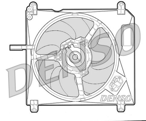DENSO DER09002 Soğutma Sistemi Fan - FIAT BRAVO I (182_) uyumlu