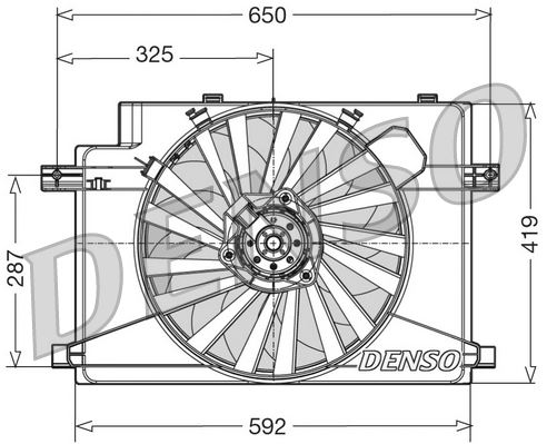 DENSO DER01006 Soğutma Sistemi Fan - ALFA ROMEO 146 (930_) uyumlu