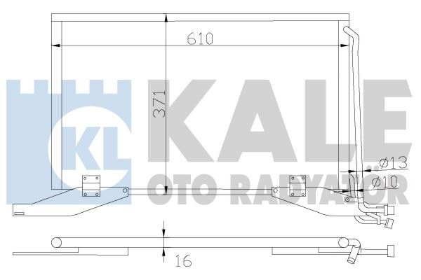 KALE OTO RADYATÖR 392800 İklimlendirme Sistemi Klima Radyatörü - MERCEDES-BENZ E-SERISI (W210) uyumlu