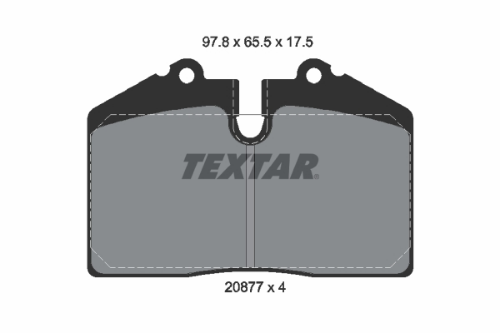 TEXTAR 2087702 Fren Sistemleri Fren Balatası - PORSCHE 911 Cabrio (964) uyumlu