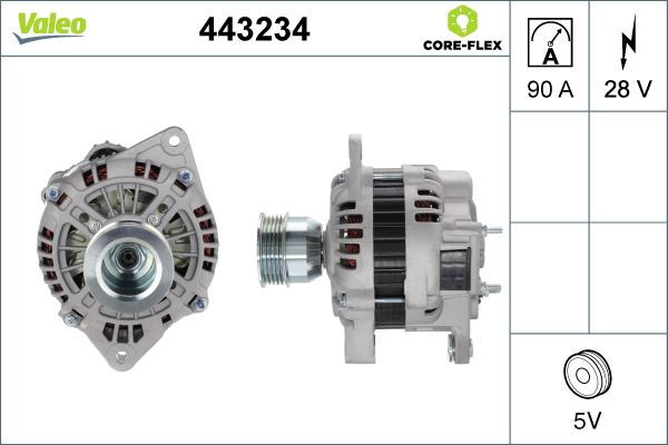VALEO 443234 Elektrik Sistemi Alternatör - RENAULT TRUCKS PREMIUM uyumlu
