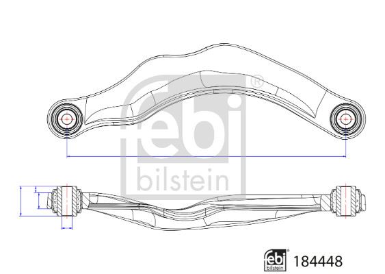 FEBI BILSTEIN 184448 Süspansiyon Sistemi Bugi Kolu - VOLVO XC60 I SUV (156) uyumlu