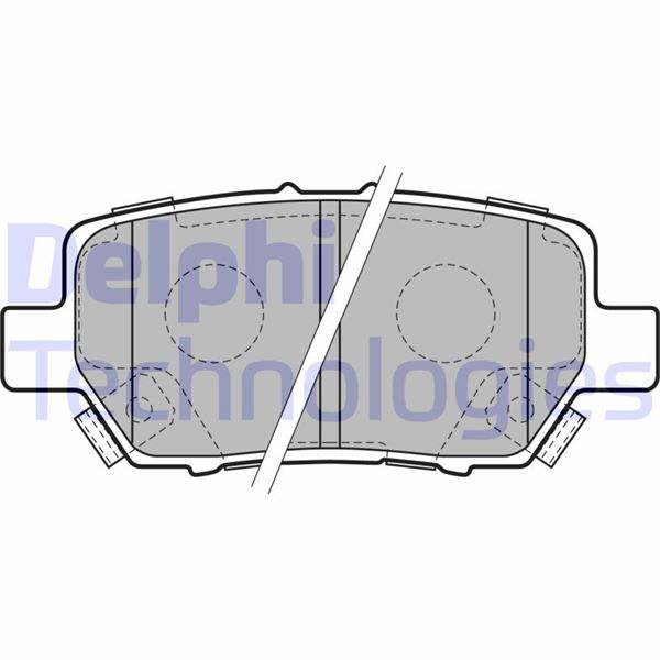 DELPHI LP2160 Fren Sistemleri Fren Balatası - HONDA LEGEND IV (KB_) uyumlu