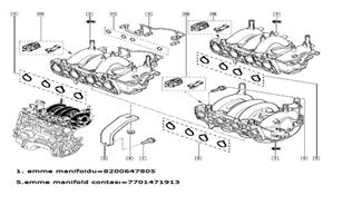 Emme Manifoldu - RENAULT ORIJINAL - 8200966437 Ürün Görseli