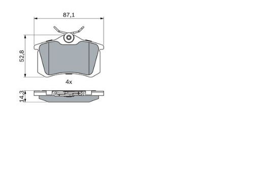BOSCH 0 986 466 683 Yedek Parça - VW GOLF II (19E, 1G1) uyumlu