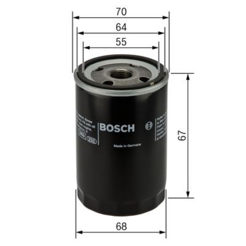BOSCH 0 986 452 058 Motor Yağ Filtresi - SUZUKI SWIFT IV (FZ, NZ) uyumlu
