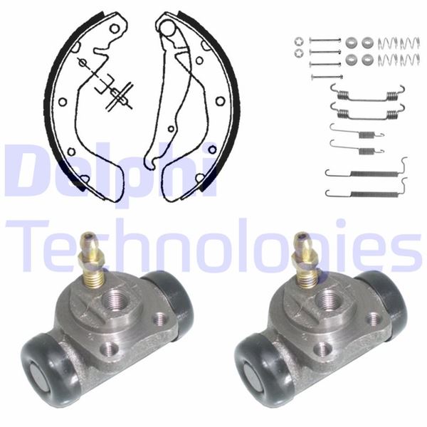 DELPHI KP855 Fren Sistemleri Fren Pabucu - OPEL VECTRA A Hatchback (J89) uyumlu