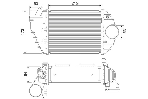 VALEO 818827 Motor Turbo Radyatörü - AUDI A4 B5 (8D2) uyumlu