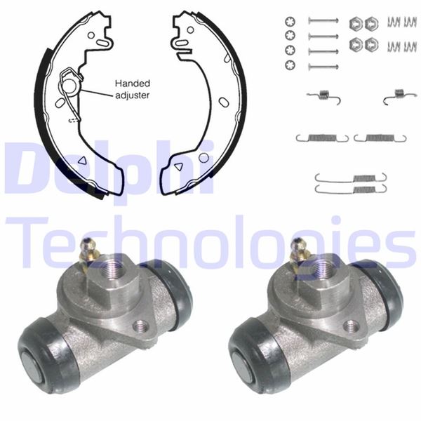 DELPHI KP817 Fren Sistemleri Fren Pabucu - FORD FIESTA III (GFJ) uyumlu