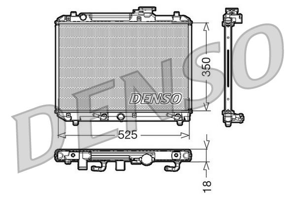 DENSO DRM47002 Soğutma Sistemi Su Soğutucu & Parçaları - SUZUKI BALENO Hatchback (EG) uyumlu