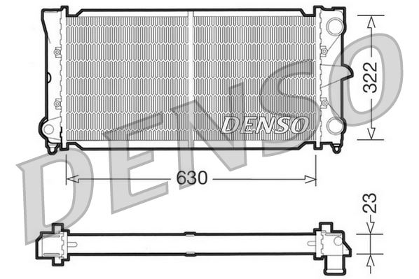 DENSO DRM32025 Soğutma Sistemi Su Soğutucu & Parçaları - VW PASSAT B3/B4 (3A2, 35I) uyumlu