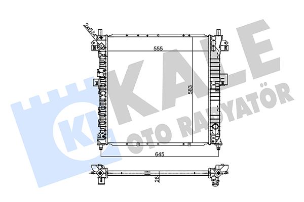 KALE OTO RADYATÖR 356370 Soğutma Sistemi Su Soğutucu & Parçaları - SSANGYONG KYRON uyumlu