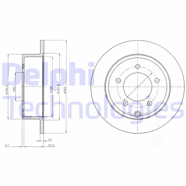 DELPHI BG4179 Fren Sistemleri Fren Diski - DODGE AVENGER uyumlu