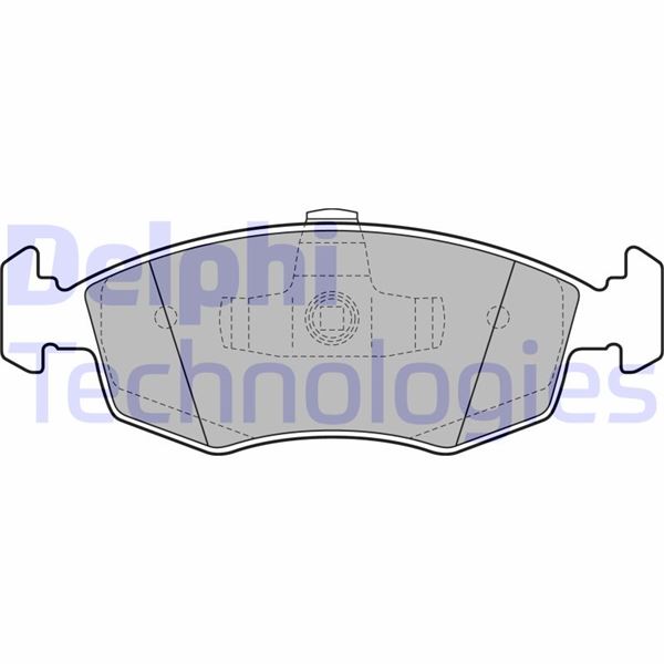 DELPHI LP2274 Fren Sistemleri Fren Balatası - FIAT 500 C (312_) uyumlu