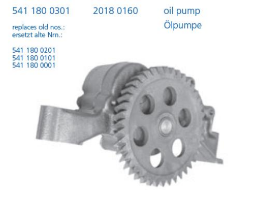 LASO 20180160 Motor Yağ Pompası - MERCEDES-BENZ ACTROS MP2 / MP3 uyumlu