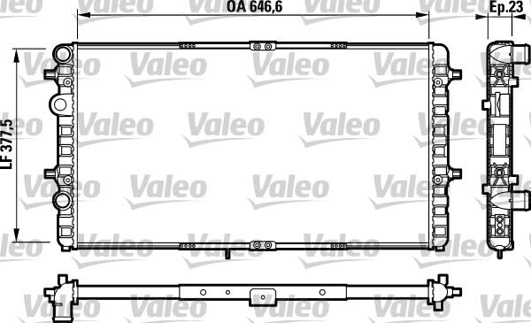 VALEO 732698 Soğutma Sistemi Su Soğutucu & Parçaları - SEAT IBIZA II (6K1) uyumlu