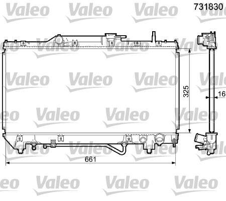 VALEO 731830 Soğutma Sistemi Su Soğutucu & Parçaları - TOYOTA CARINA E VI Sedan (_T19_) uyumlu