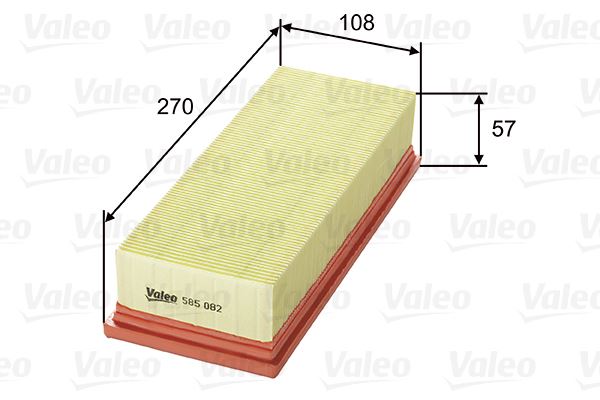 VALEO 585082 Motor Hava Filtresi - ROVER 800 (XS) uyumlu
