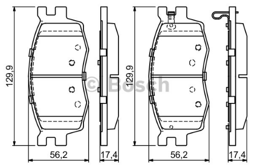 BOSCH 0 986 494 139 Fren Sistemleri Fren Balatası - HYUNDAI i20 I (PB, PBT) uyumlu