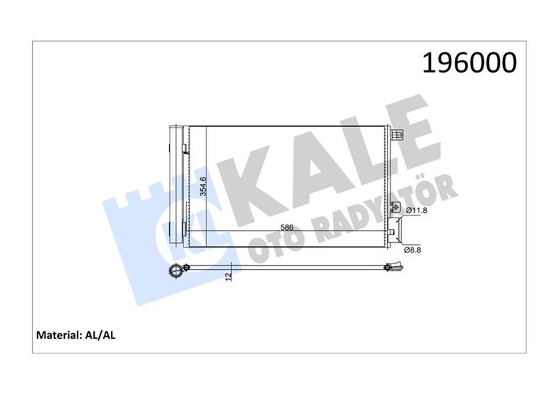 Klima Radyatörü - KALE OTO RADYATÖR - 010ABC050 Ürün Görseli