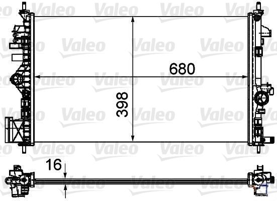 VALEO 735485 Soğutma Sistemi Su Soğutucu & Parçaları - OPEL INSIGNIA A (G09) uyumlu