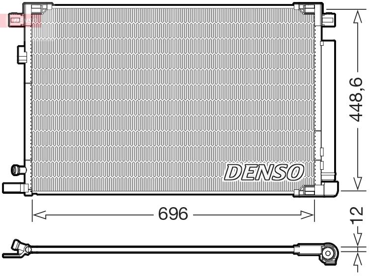 DENSO DCN50128 İklimlendirme Sistemi Klima Radyatörü - TOYOTA CAMRY (_V7_, _VA7_, _VH7_) uyumlu