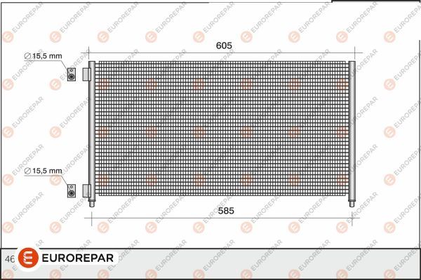 Klima Radyatörü - EUROREPAR - 1610159780 Ürün Görseli