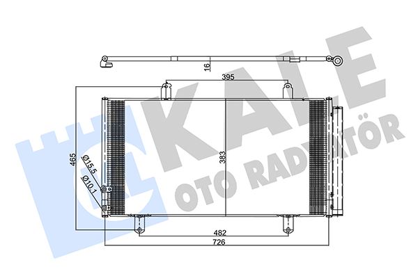 KALE OTO RADYATÖR 357365 İklimlendirme Sistemi Klima Radyatörü - TOYOTA CAMRY Sedan (_V4_) uyumlu
