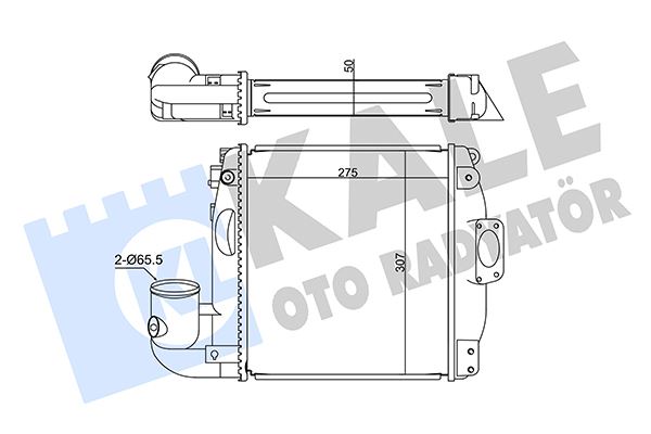 KALE OTO RADYATÖR 350765 Motor Turbo Radyatörü