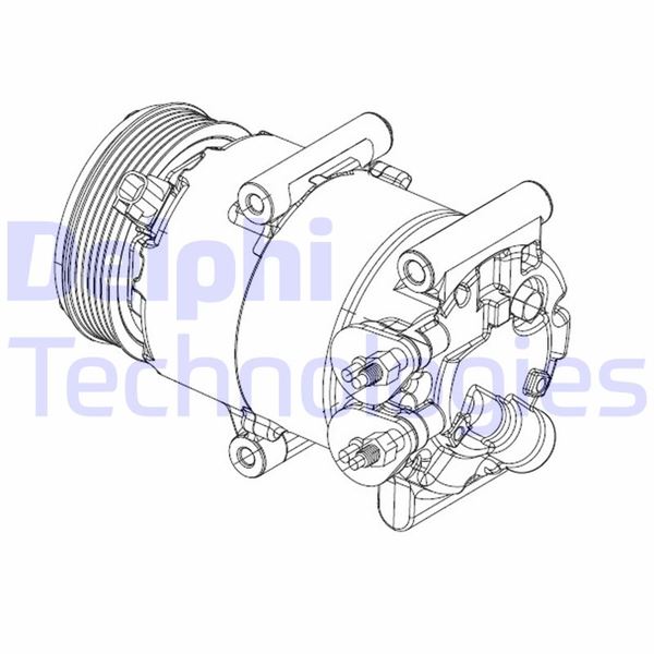 DELPHI CS20324 İklimlendirme Sistemi Kompresör Parçaları - FORD FIESTA VI (CB1, CCN) uyumlu