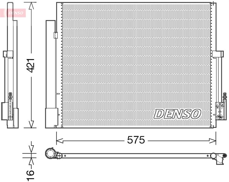 DENSO DCN20036 İklimlendirme Sistemi Klima Radyatörü - OPEL MERIVA B MPV (S10) uyumlu