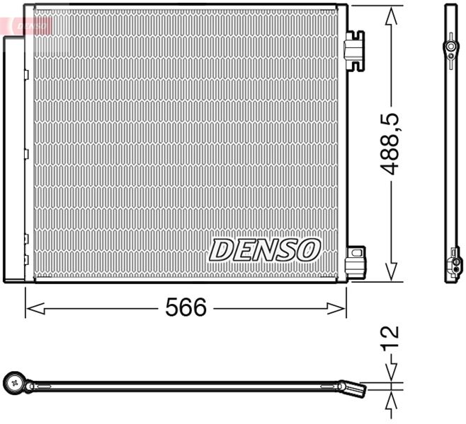 DENSO DCN46026 İklimlendirme Sistemi Klima Radyatörü - NISSAN QASHQAI II (J11, J11_) uyumlu
