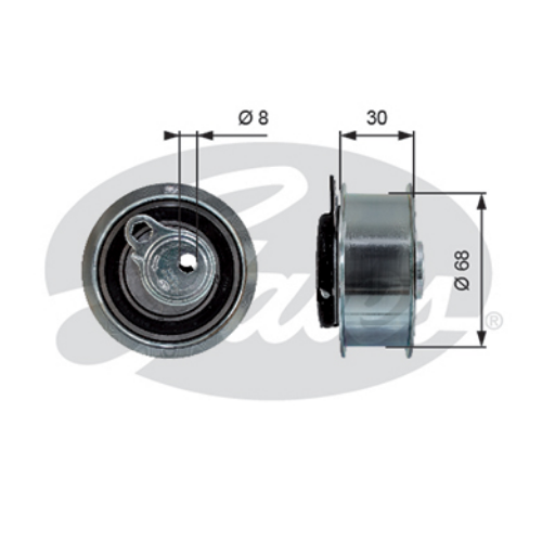 GATES T43219 Motor Kayış Kasnağı - VW PASSAT B7 (362) uyumlu